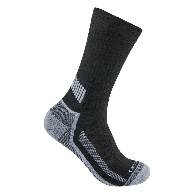 Carhartt Men's Carhartt Force Midweight Crew Sock 3-Pk in Black