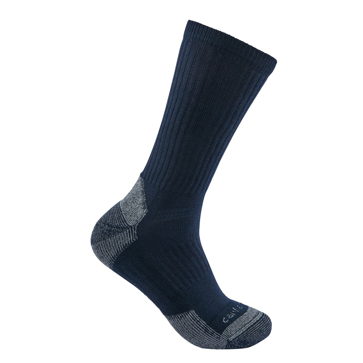 Carhartt Men's Midweight Cotton Blend Crew Sock 3-Pk in Navy