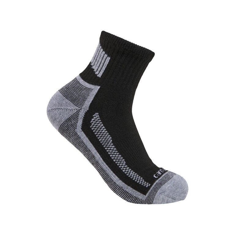 Carhartt Men's Carhartt Force Midweight Quarter Sock 3-Pk in Black