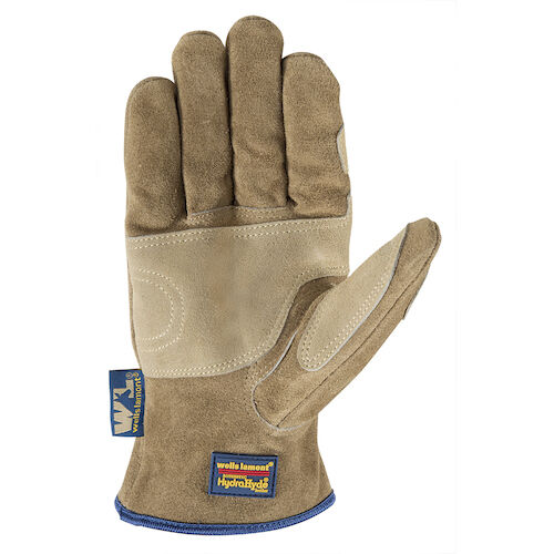 Wells Lamont Men's Hydrahyde Suede Cowhide Gloves in Timber