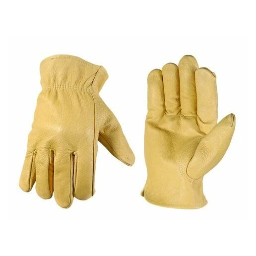 Wells Lamont Men's Leather Driver Work Gloves in Cowhide
