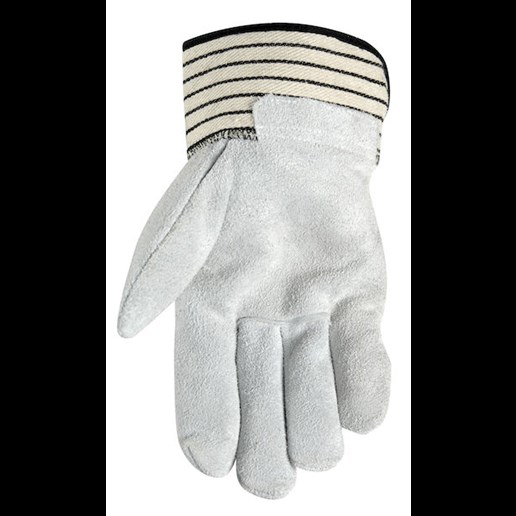 Wells Lamont Men's Suede Cowhide Leather Palm Gloves in Pearl Gray