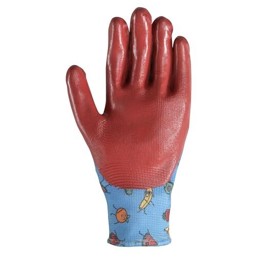 Wells Lamont Kids' Nitrile Coated Grip Glove in Blue