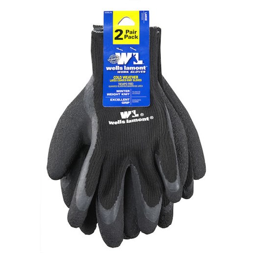 Wells Lamont Men's Winter Weight Latex 2 Gloves (2-Pack)