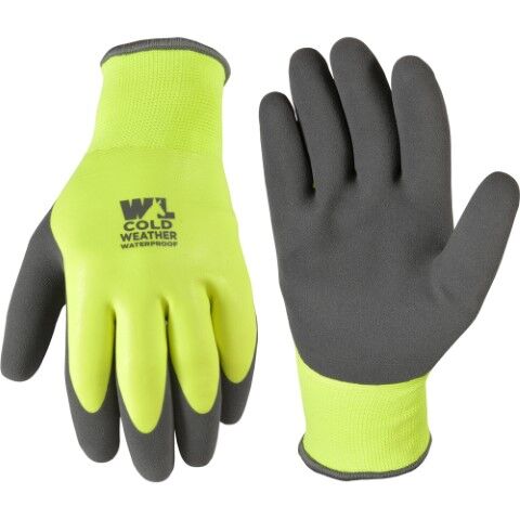 Wells Lamont Men's Winter Lined Double Coated Latex Glove in Hi