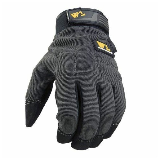 Wells Lamont Men's All Purpose Fx3 Adjustable Work Gloves in Gray
