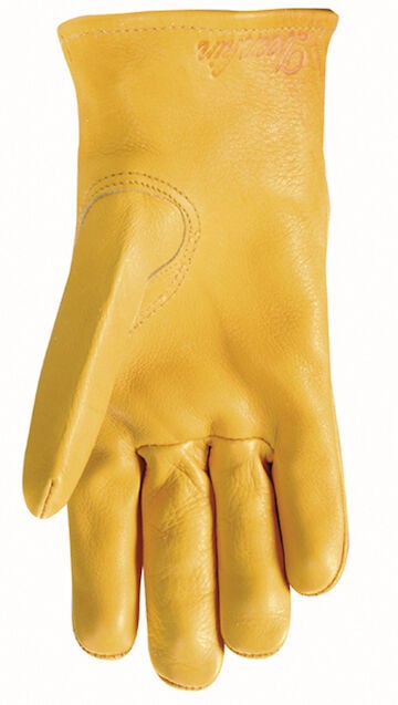 Wells Lamont Women's Comfort Grain Deerskin Gloves in Yellow