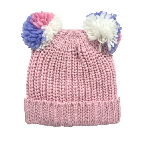 Grand Sierra Youth's Toddler Double Pom Cuff Hat
