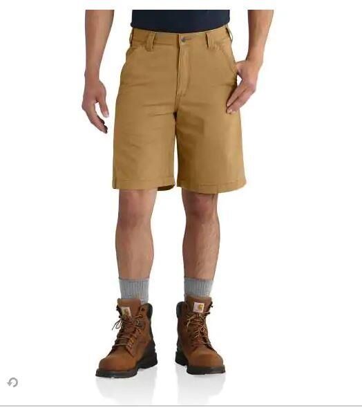 Carhartt Men's Rugged Flex Rigby Canvas Short in Hickory