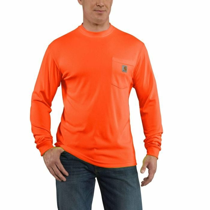 Carhartt Men's Force Relaxed Fit Lightweight Color Enhanced Long-Sleeve Pocket T-Shirt