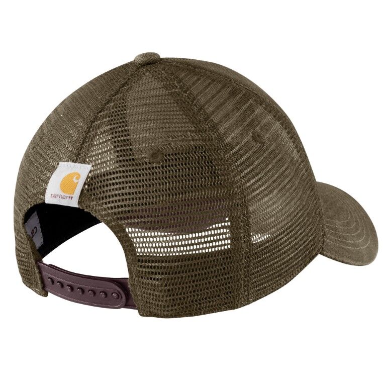 Carhartt Men's Canvas Mesh Back Logo Graphic Cap