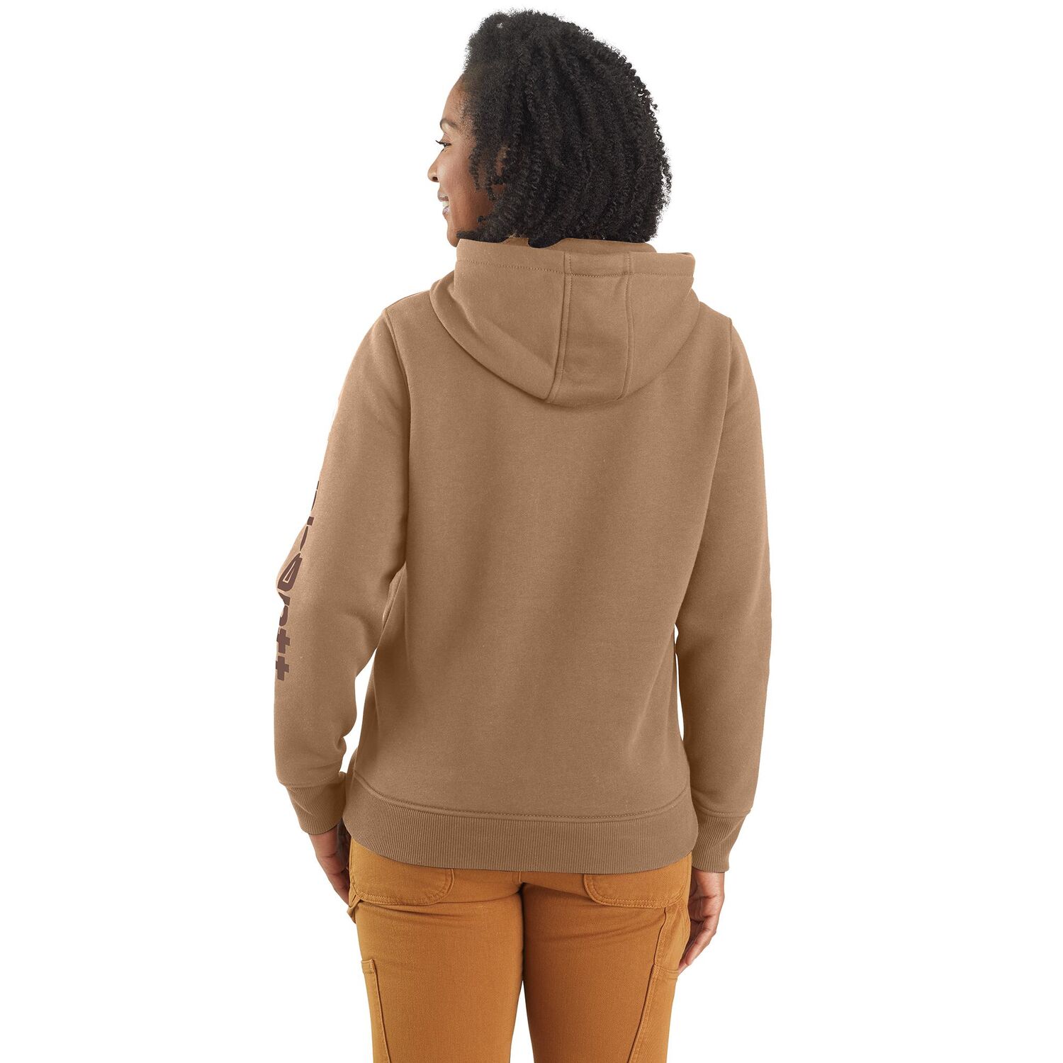 Carhartt Women's Relaxed Fit Midweight Logo Sleeve Graphic Sweatshirt