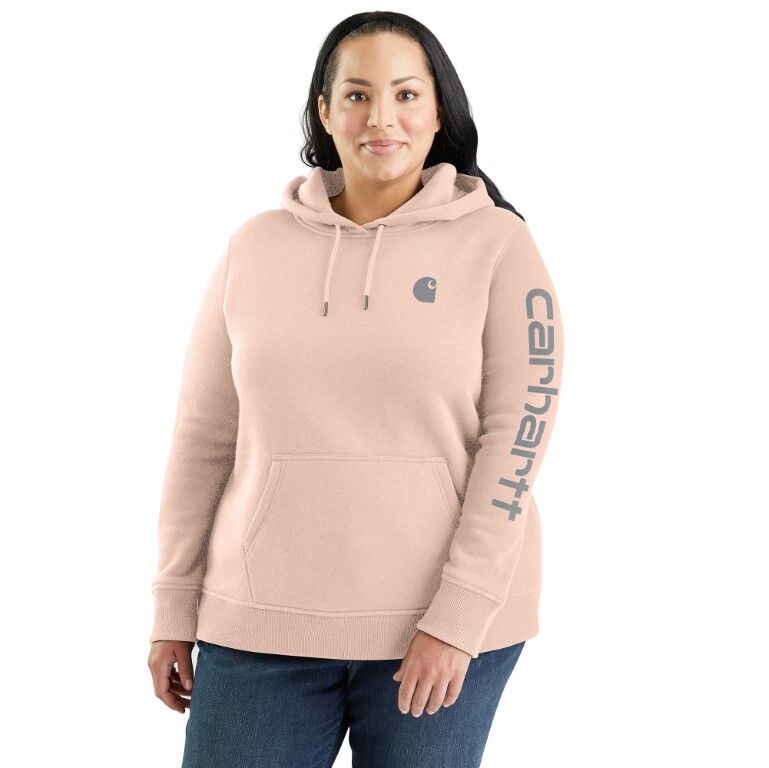 Carhartt Women's Relaxed Fit Midweight Logo Sleeve Graphic Sweatshirt