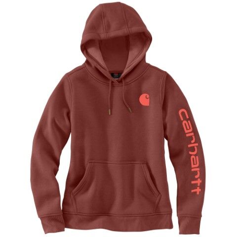 Carhartt Women's Relaxed Fit Midweight Logo Sleeve Graphic Sweatshirt