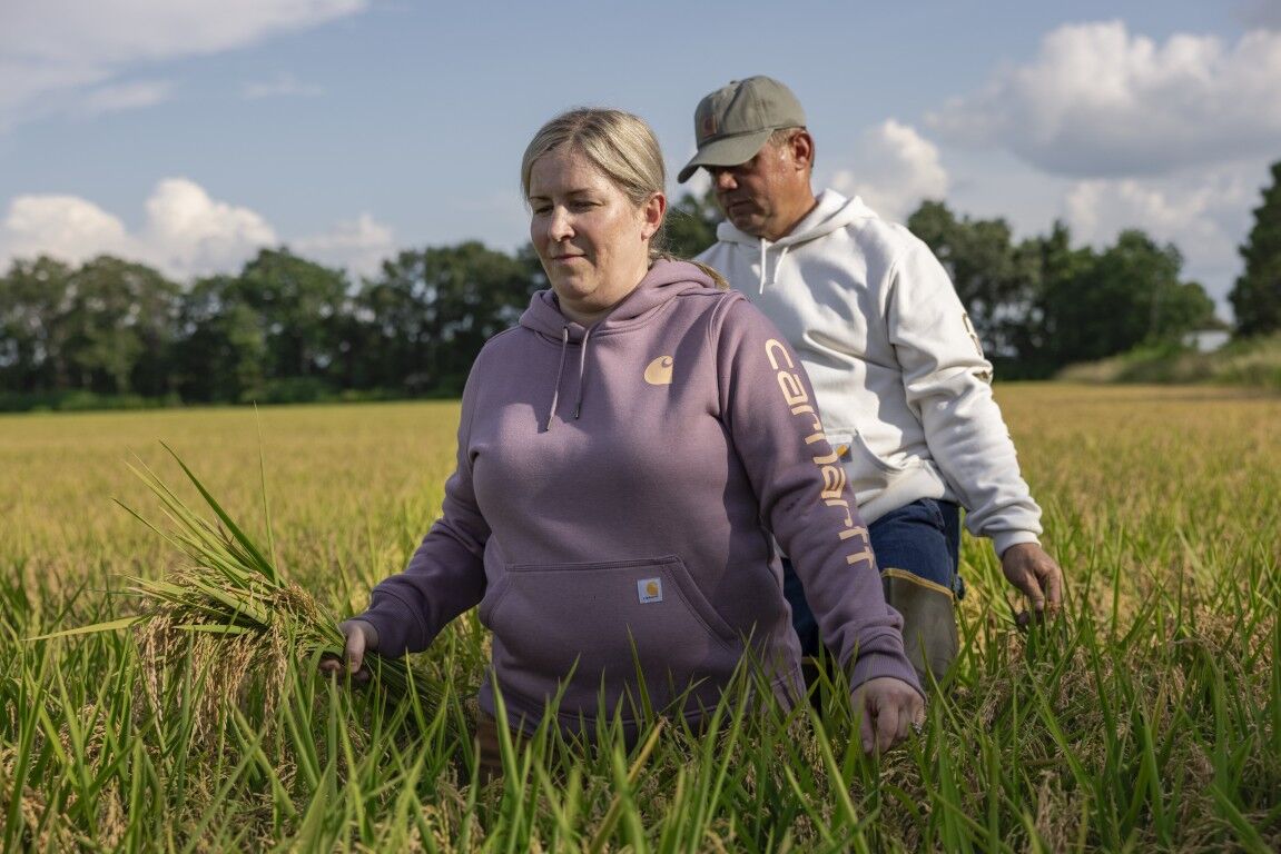 Carhartt Women's Relaxed Fit Midweight Logo Sleeve Graphic Sweatshirt