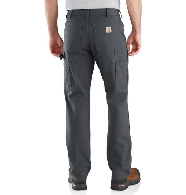 Carhartt Men's Rugged Flex Duck Double Front Pant in Shadow