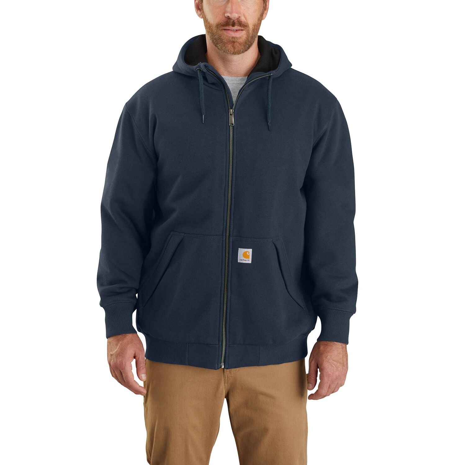 Carhartt Men's Rain Defender Loose Fit Midweight Thermal-Lined Full-Zip Sweatshirt