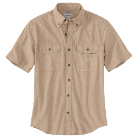 Carhartt Men's Loose Fit Midweight Chambray Short Sleeve Shirt