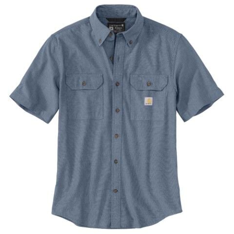 Carhartt Men's Loose Fit Midweight Chambray Short Sleeve Shirt