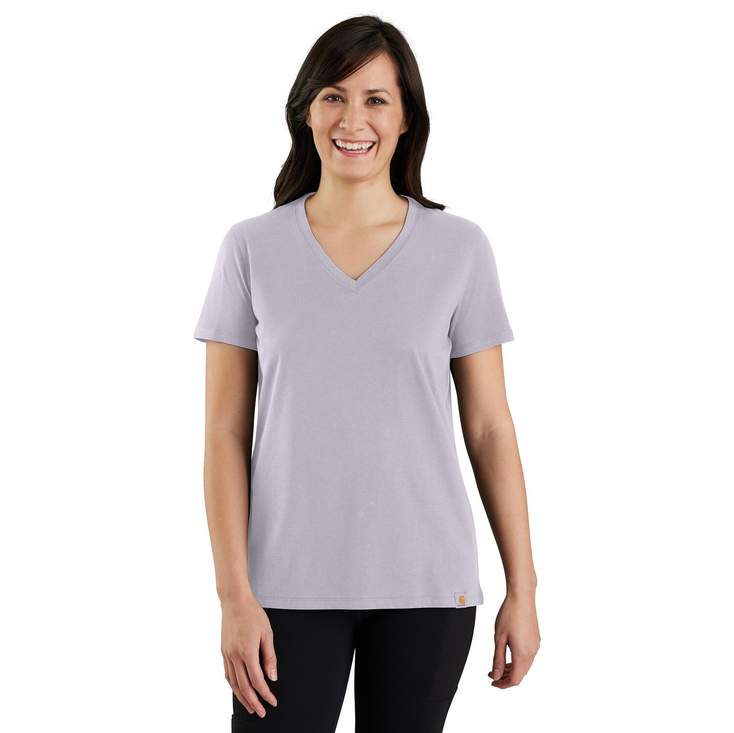 Carhartt Women's TENCEL Fiber Series Relaxed Fit Short Sleeve V-Neck T-Shirt