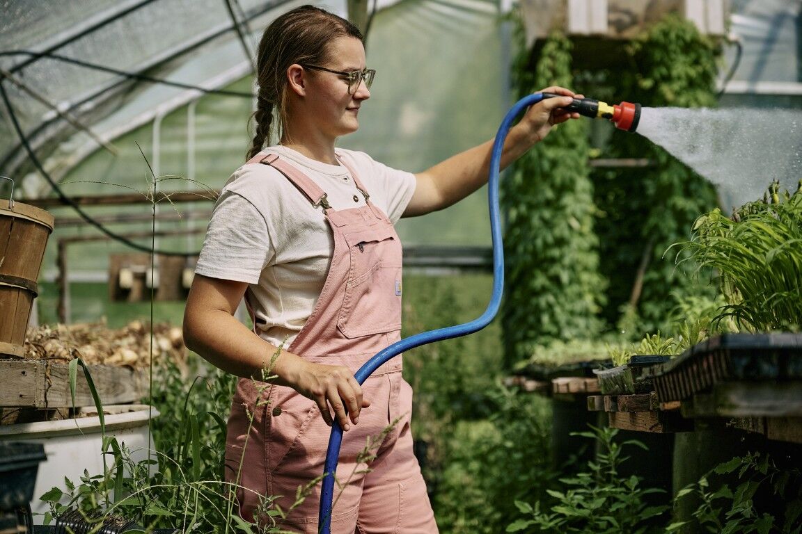 Carhartt Women's Rugged Flex Loose Fit Canvas Bib Overall