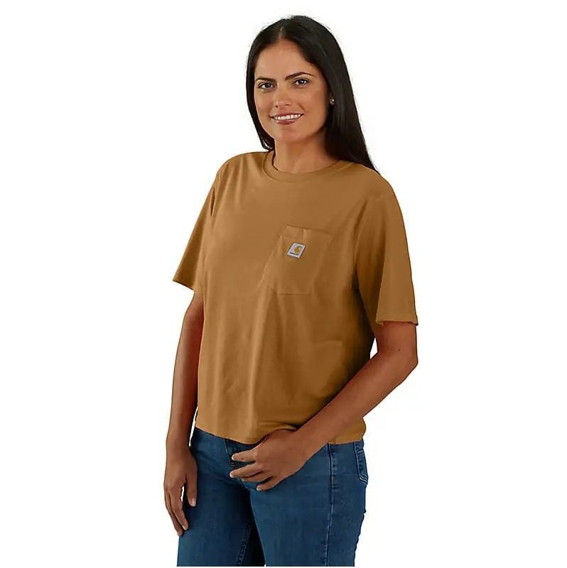 Carhartt Women's TENCEL Fiber Series Loose Fit Short Sleeve Crewneck T-Shirt
