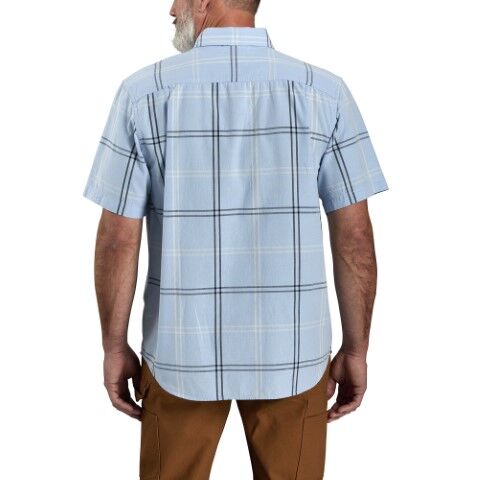 Carhartt Men's Loose Fit Midweight Short Sleeve Plaid Shirt