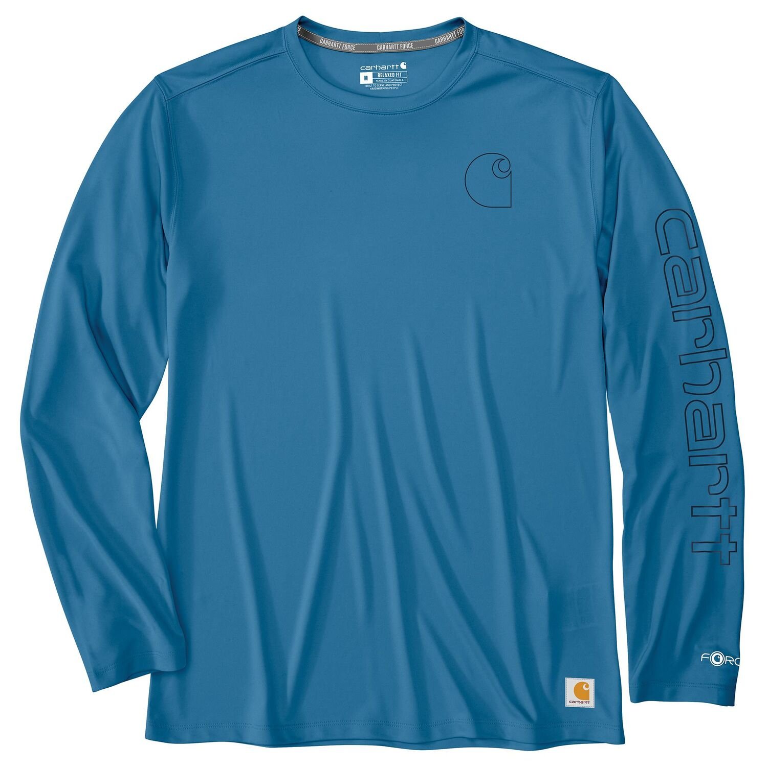 Carhartt Men's Force Sun Defender Lightweight Long Sleeve Logo Graphic T-Shirt