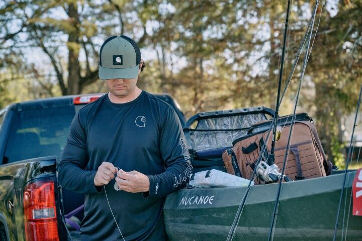 Carhartt Men's Force Sun Defender Lightweight Long Sleeve Logo Graphic T-Shirt