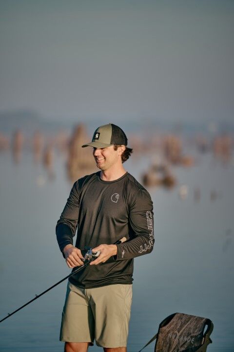 Carhartt Men's Force Sun Defender Lightweight Long Sleeve Logo Graphic T-Shirt