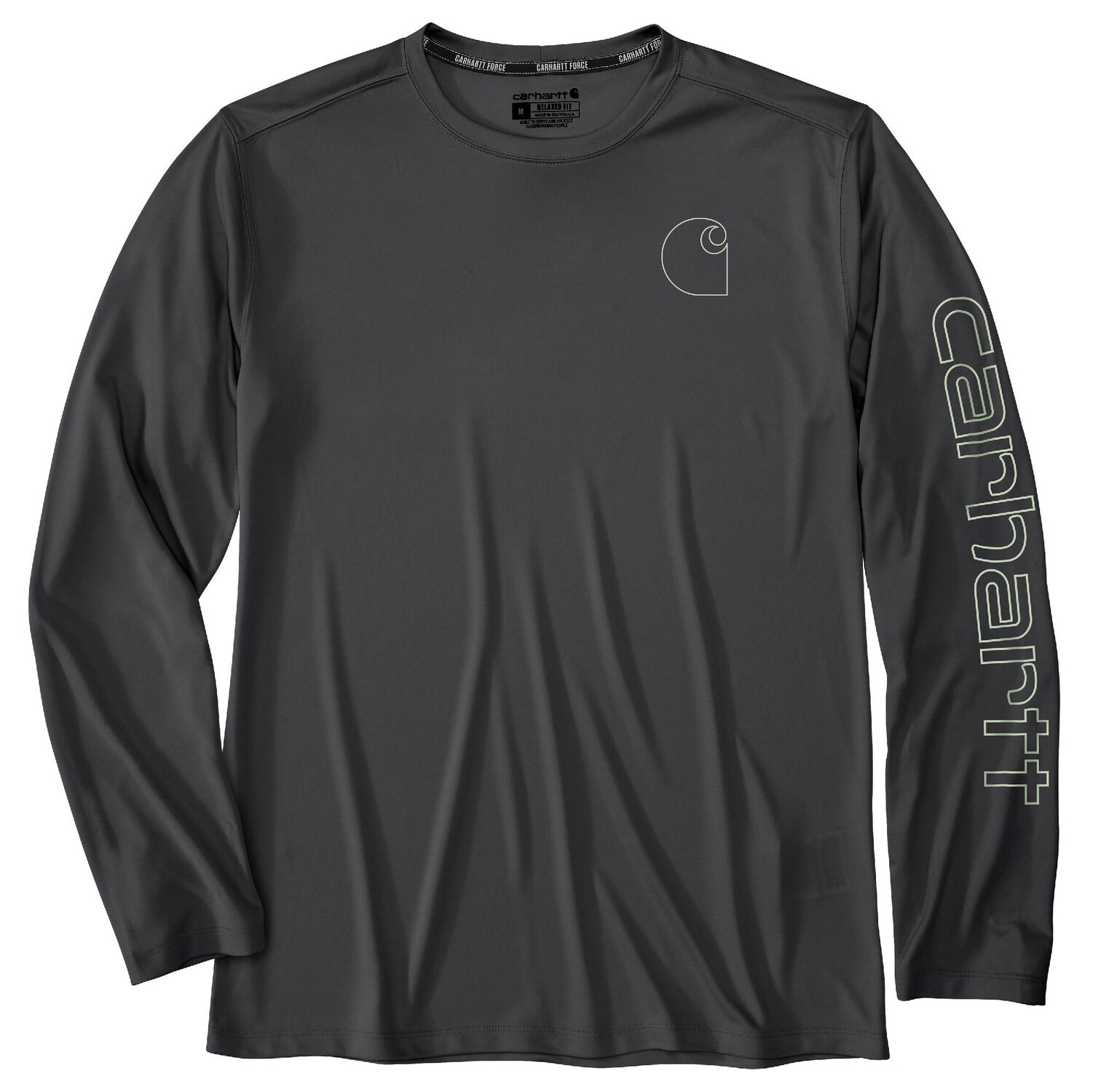 Carhartt Men's Force Sun Defender Lightweight Long Sleeve Logo Graphic T-Shirt