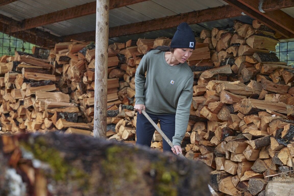 Carhartt Women's TENCEL Fiber Series Relaxed Fit French Terry Crewneck Sweatshirt