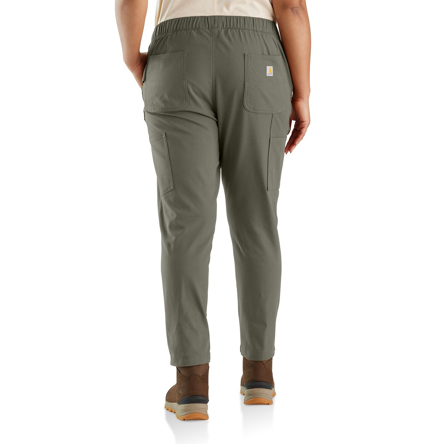 Carhartt Women's Force Relaxed Fit Ripstop Work Pant in Dusty Olive