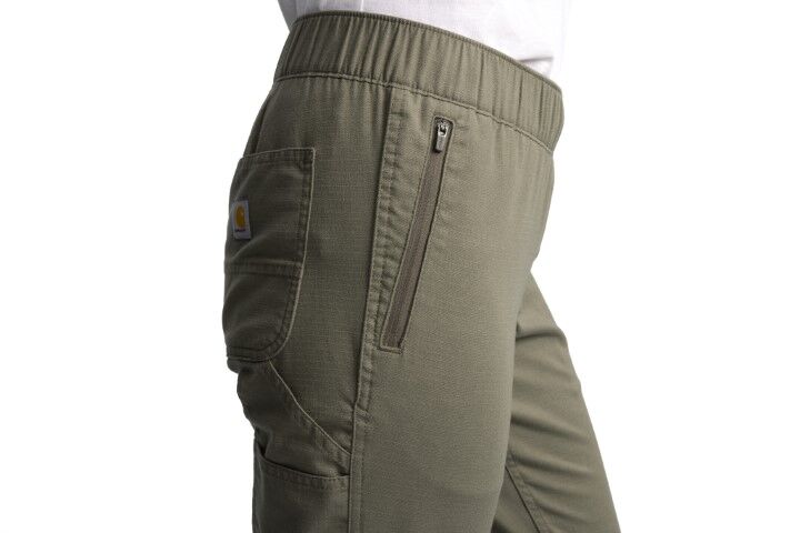 Carhartt Women's Force Relaxed Fit Ripstop Work Pant in Dusty Olive