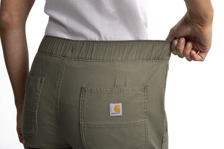 Carhartt Women's Force Relaxed Fit Ripstop Work Pant in Dusty Olive