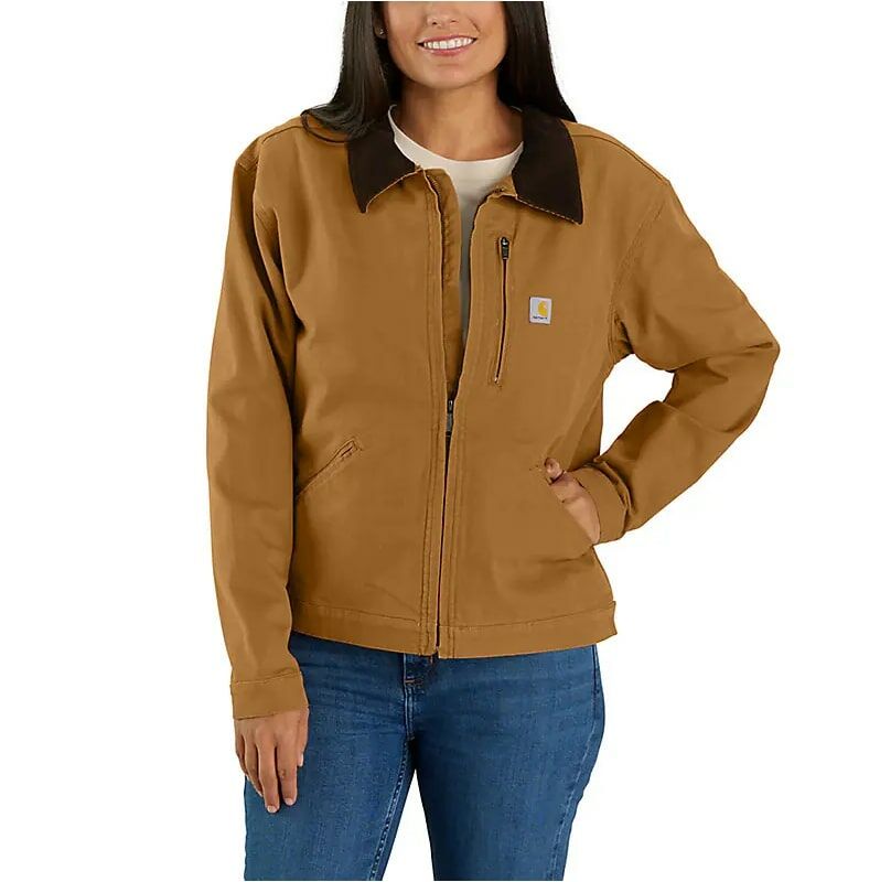 Carhartt Women's Rugged Flex  Loose Fit Canvas  Detroit Jacket