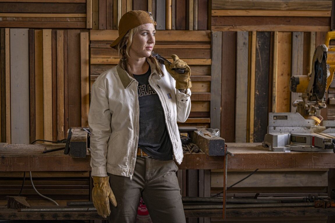 Carhartt Women's Rugged Flex  Loose Fit Canvas  Detroit Jacket