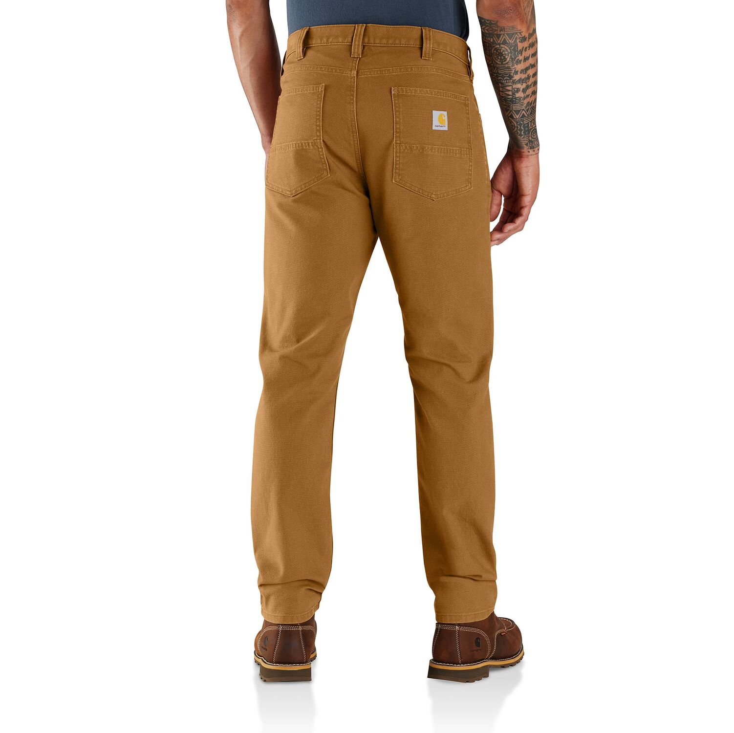 Carhartt Men's Rugged Flex Slim Fit Duck Tapered 5-Pocket Pant in Carhartt Brown