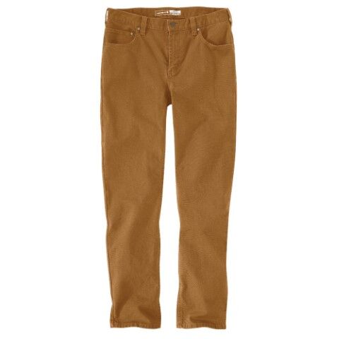 Carhartt Men's Rugged Flex Slim Fit Duck Tapered 5-Pocket Pant in Carhartt Brown