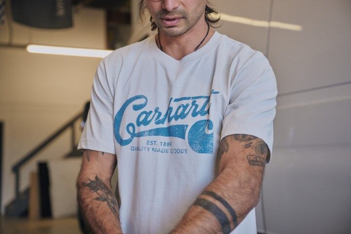 Carhartt Men's Relaxed Fit Lightweight Short Sleeve Script Graphic T-Shirt