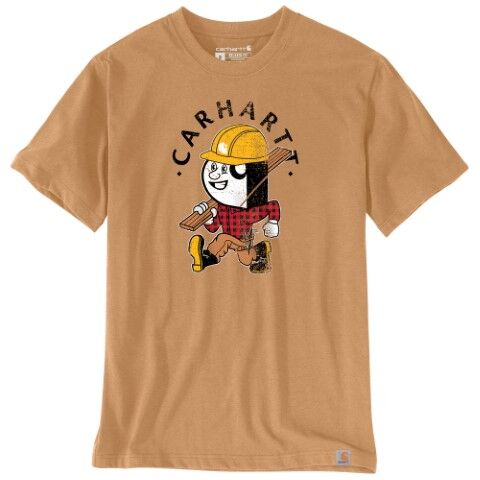 Carhartt Men's Relaxed Fit Lightweight Short Sleeve Carpenter Graphic T-Shirt