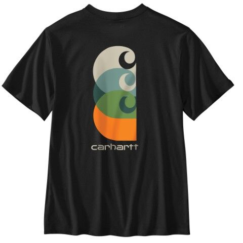 Carhartt Men's Relaxed Fit Lightweight Pocket Short Sleeve C Graphic T-Shirt