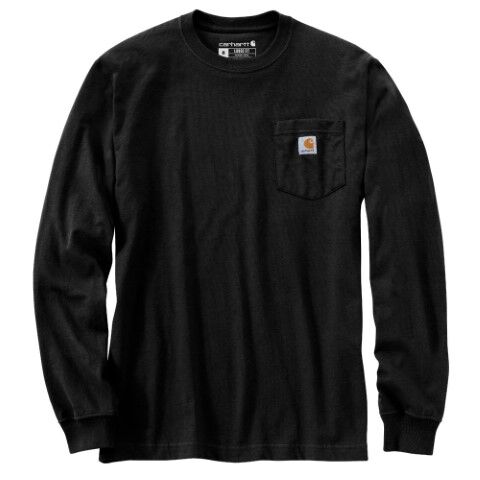 Carhartt Men's Loose Fit Heavyweight Long Sleeve Pocket Duck Graphic T-Shirt