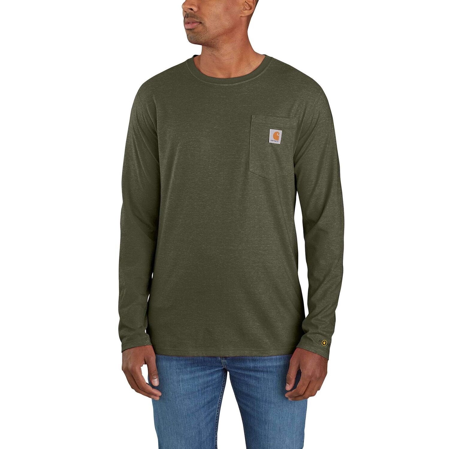 Carhartt Men's Force Relaxed Fit Midweight Long-Sleeve Pocket T-Shirt