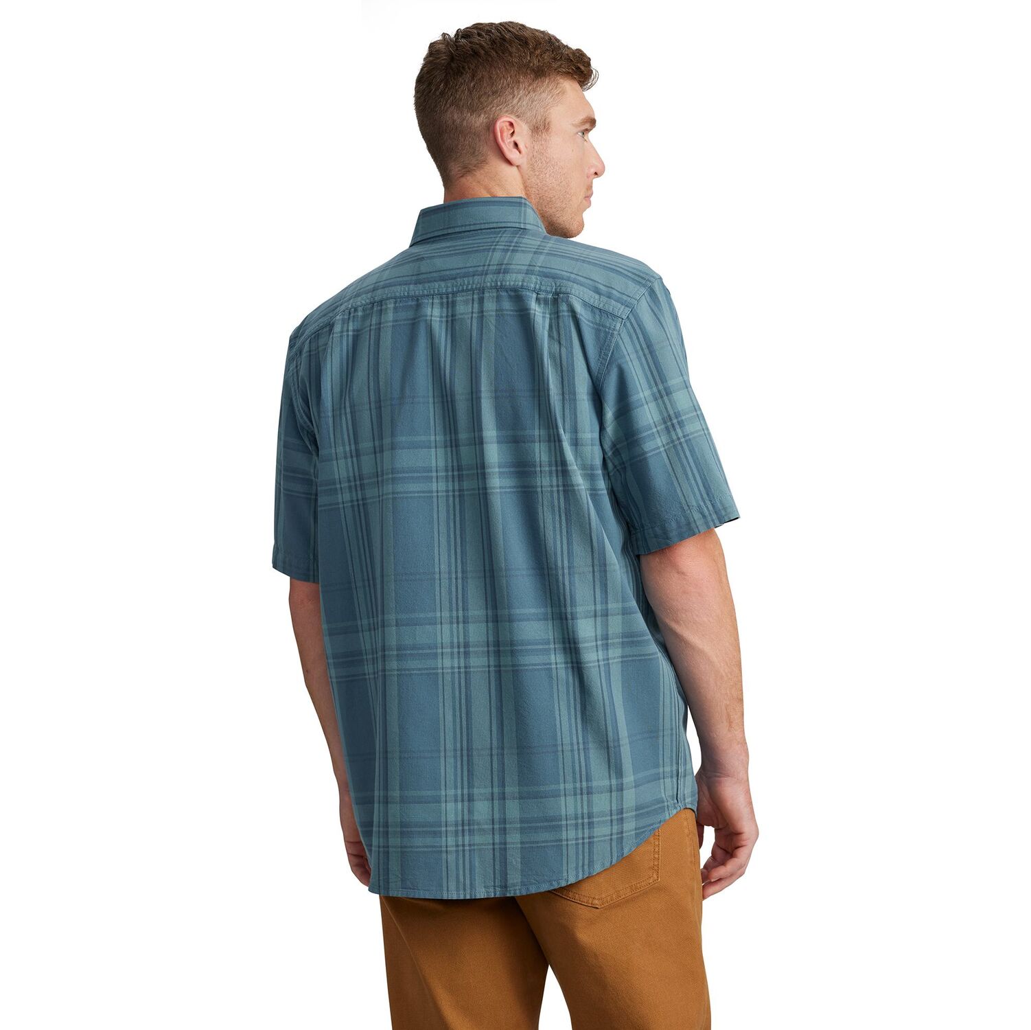 Carhartt Men's Loose Fit Midweight Short Sleeve Plaid Shirt