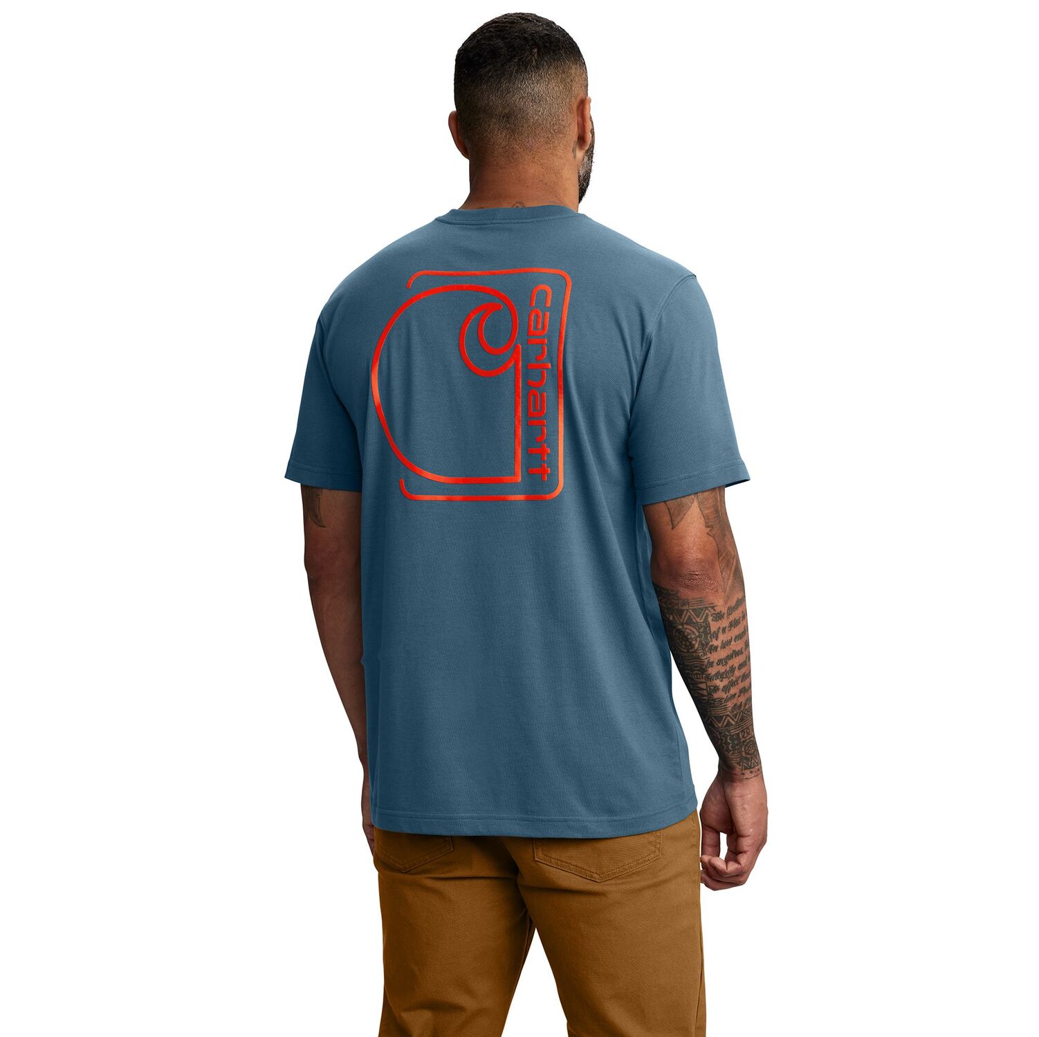 Carhartt Men's Relaxed Fit Lightweight Short Sleeve Pocket C Graphic T-Shirt