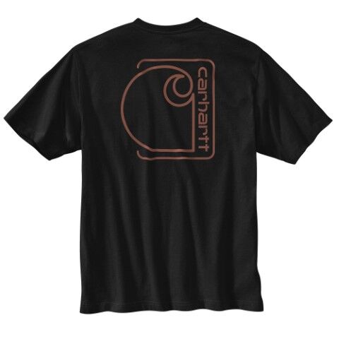 Carhartt Men's Relaxed Fit Lightweight Short Sleeve Pocket C Graphic T-Shirt