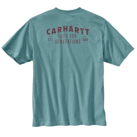 Carhartt Men's Relaxed Fit Lightweight Short Sleeve Pocket Built Graphic T-Shirt