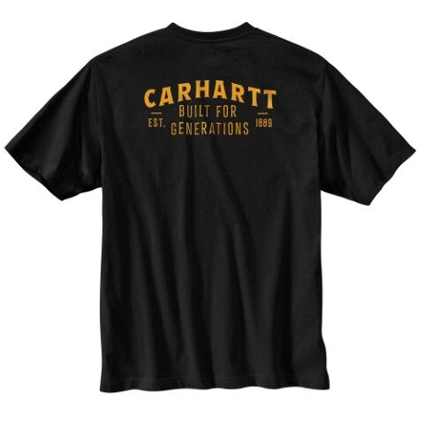 Carhartt Men's Relaxed Fit Lightweight Short Sleeve Pocket Built Graphic T-Shirt