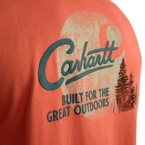 Carhartt Men's Relaxed Fit Lightweight Short Sleeve Pocket Camp Graphic T-Shirt